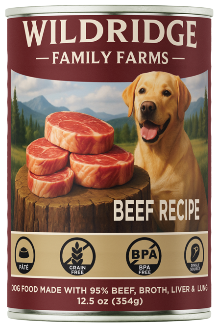 Wildridge Beef Recipe can, 12.5 oz
