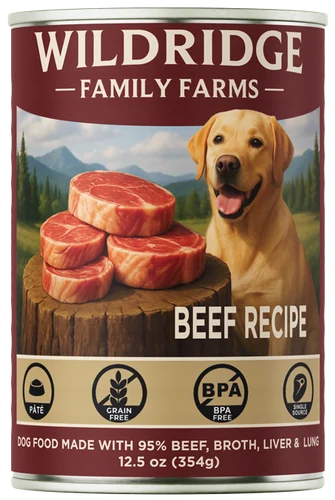 Wildridge Beef Recipe case, 12 x 12.5 oz cans